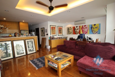 Modern 02 bedroom apartment for lease in Truc Bach area, Ba Dinh, Hanoi